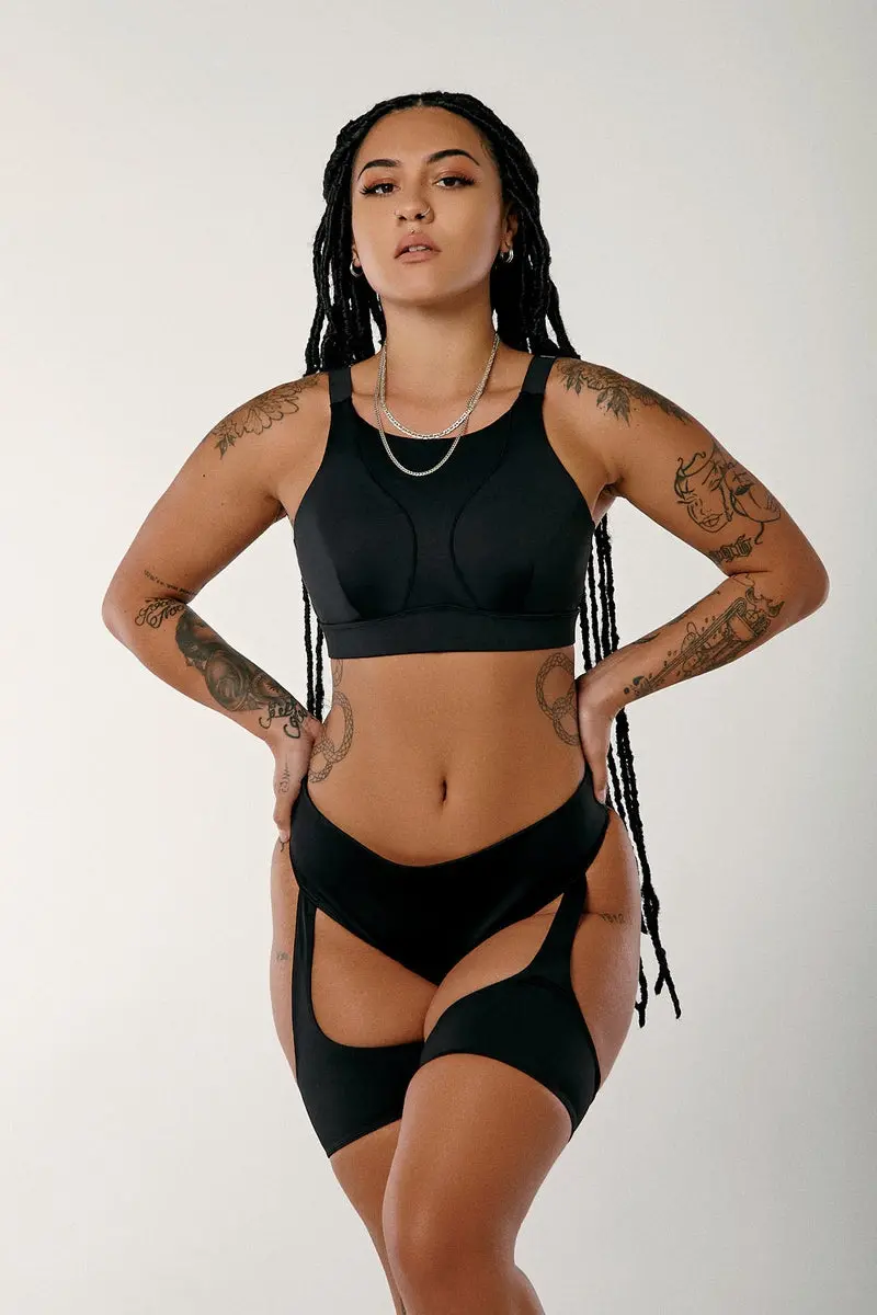 Cxix Dopamine Illusion Sports Bra - Black 1