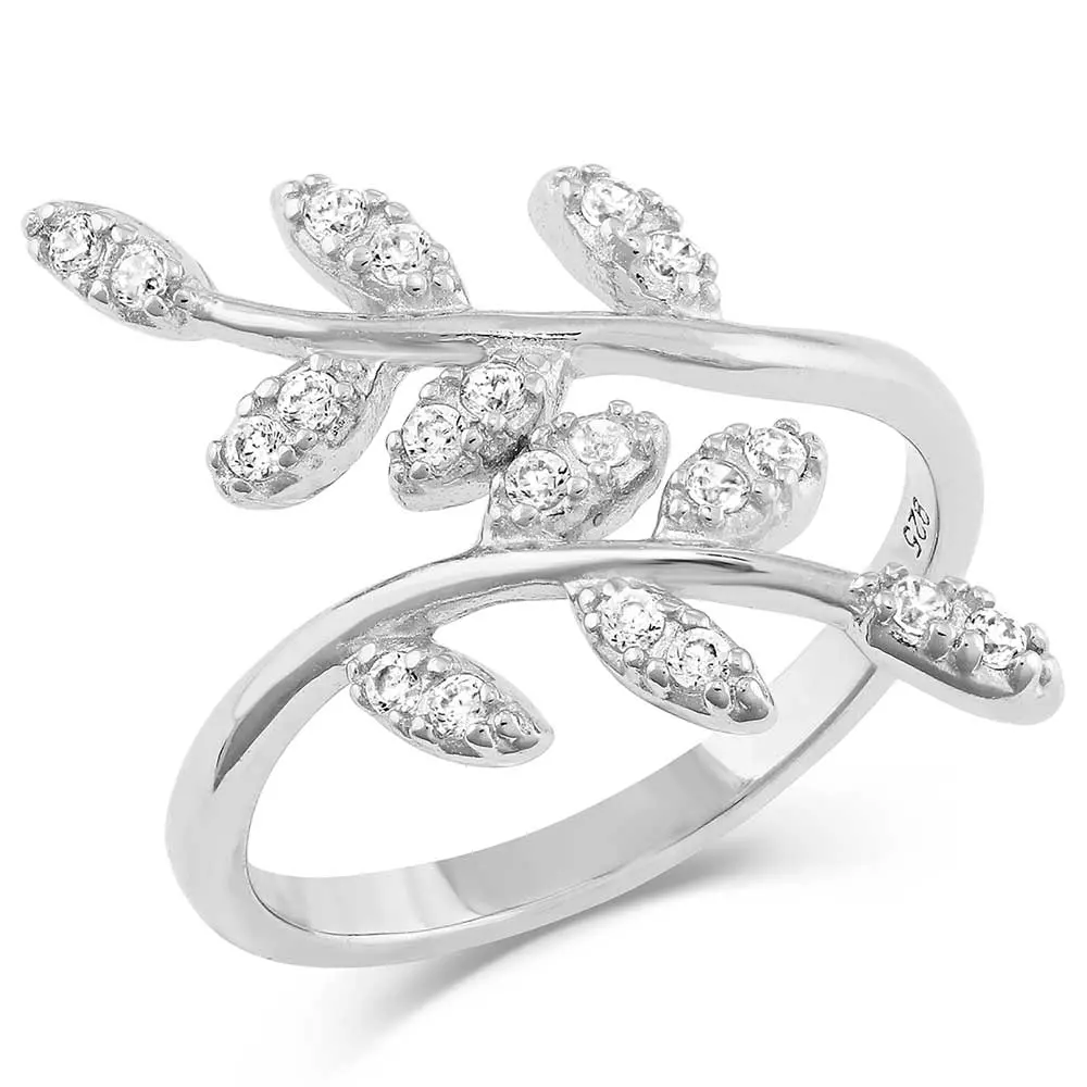 Sacred Forest Crystal Wrap Ring - Montana Silversmiths 1