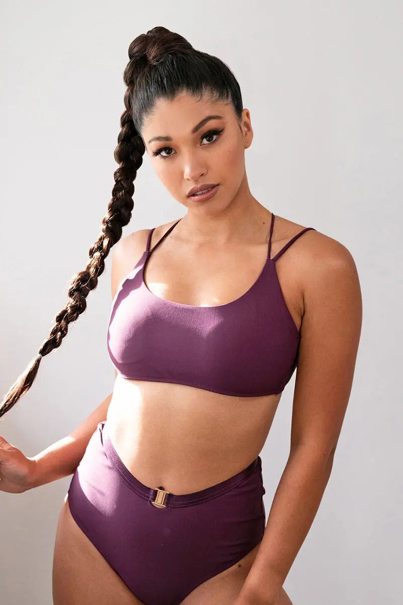 Lunalae Amelia Top - Recycled Mulberry 1