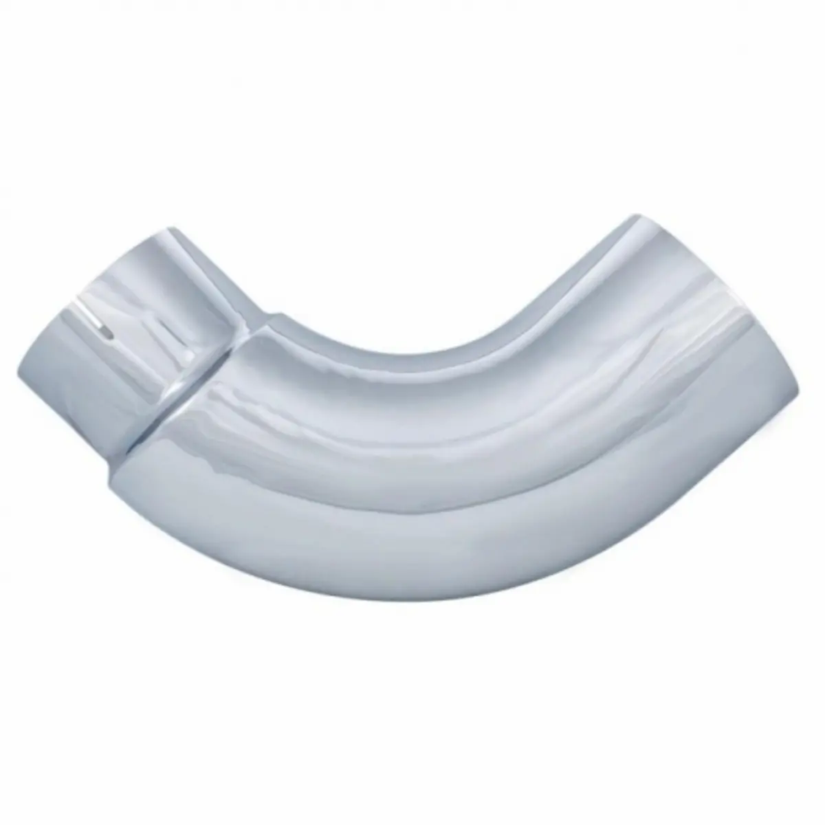 Chrome 90 Degree Exhaust Elbow, Reduce 6" O.D. To 5" I.D. - 13" X 13" #E490-65-1313 1