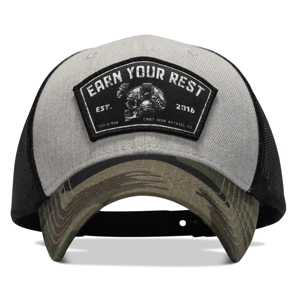 Earn Your Rest Patch Snapback Hat 1