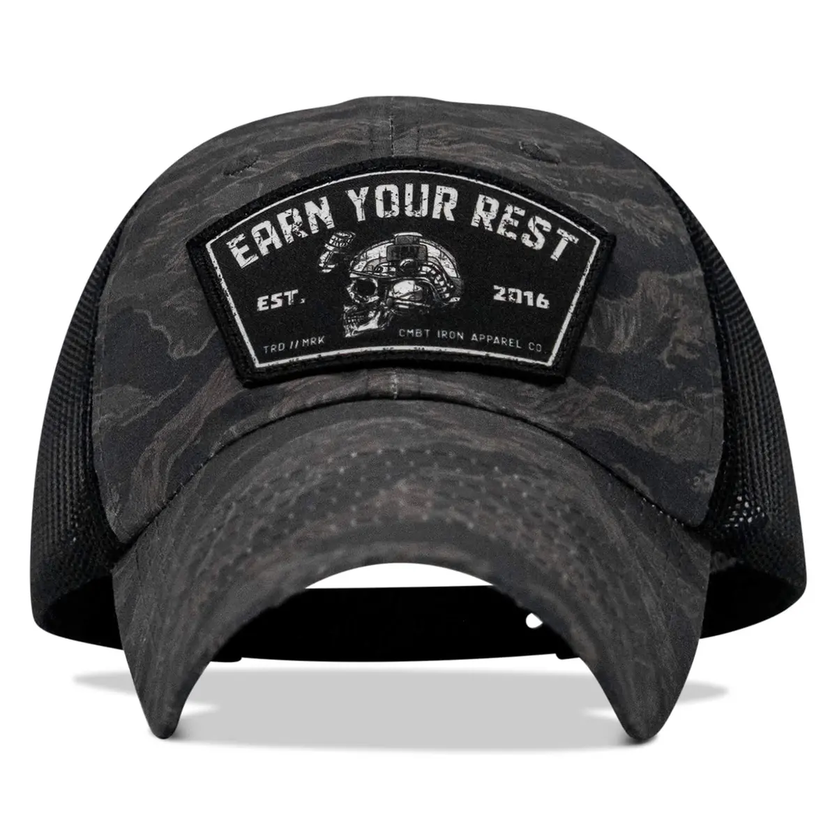 Earn Your Rest Patch Tactical Ripstop Mesh Snapback Hat 2
