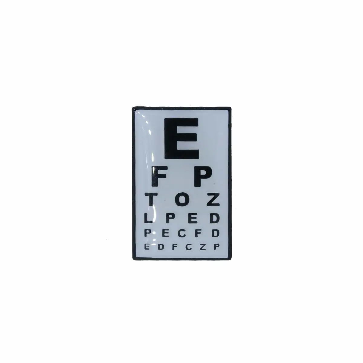 Eye Chart Enamel Pin 1
