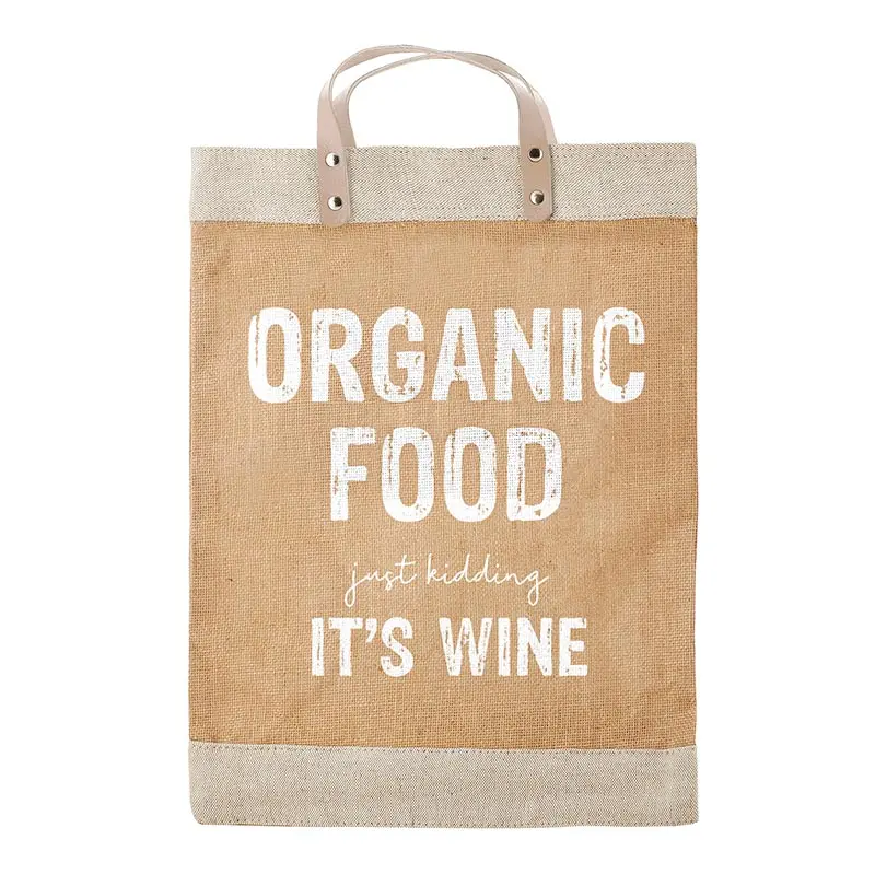 Organic Food Just Kidding It's Wine Tote Bag At Bourbon Cowgirl 1