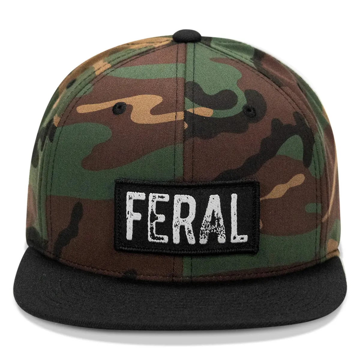 Feral Patch Flatbill Snapback Hat 5