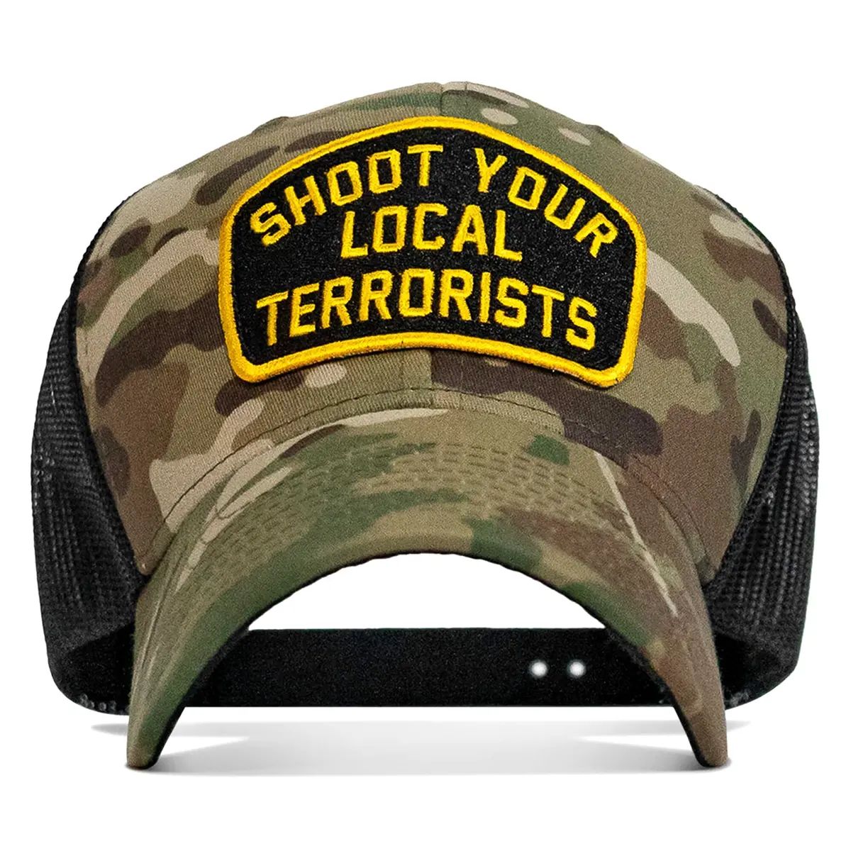 Shoot Your Local Terrorists Patch Snapback Hat 5