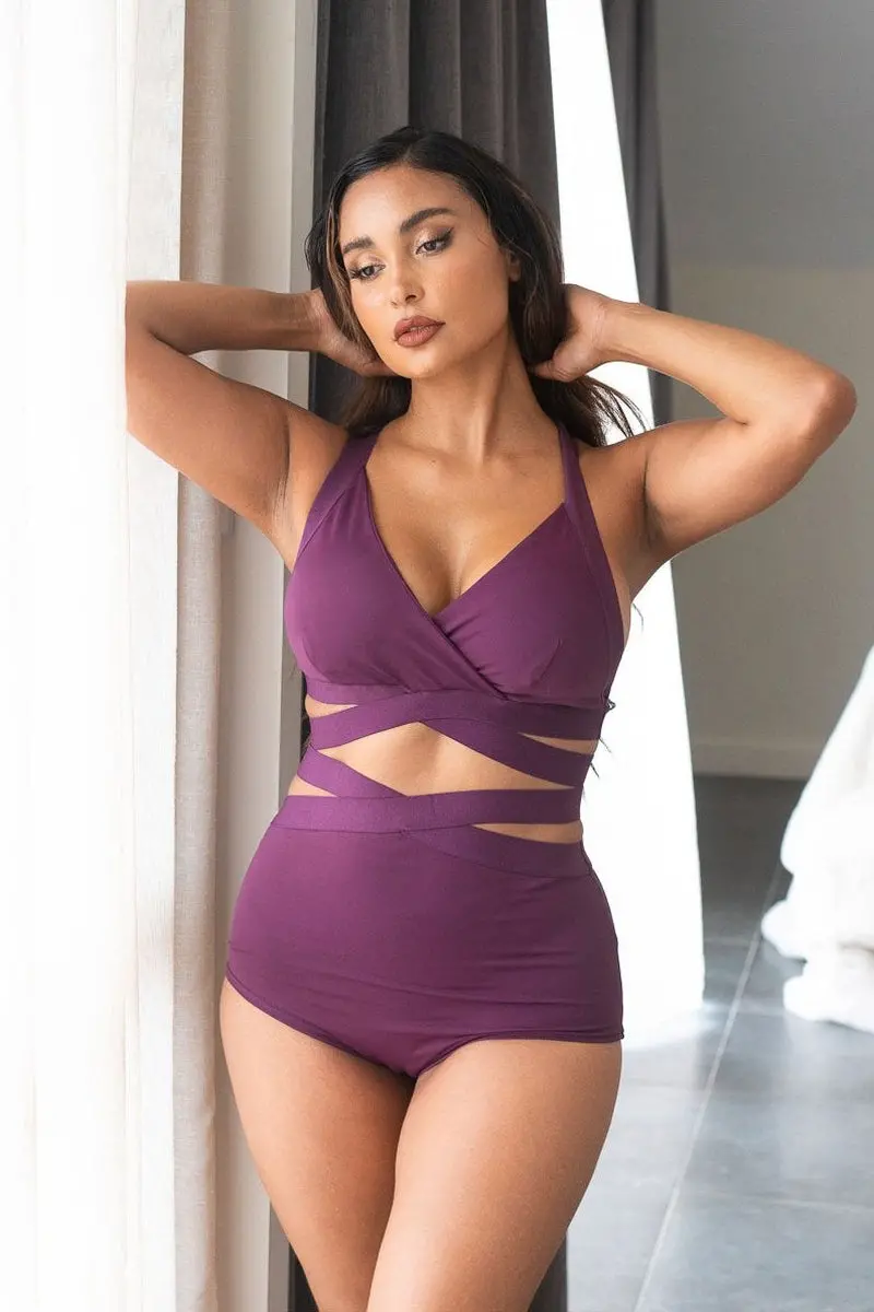 Lunalae Fallon Top - Recycled Mulberry 1