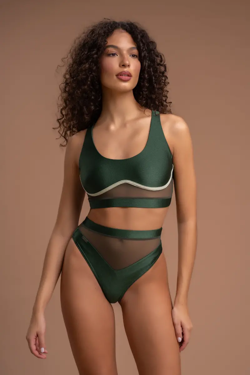 Paradise Chick Gigi Active Top - Forest 1
