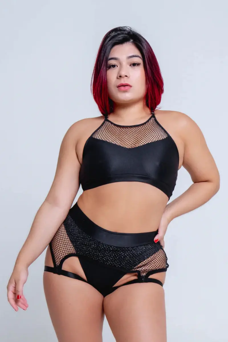 Sorte Frisson Top - Black 5