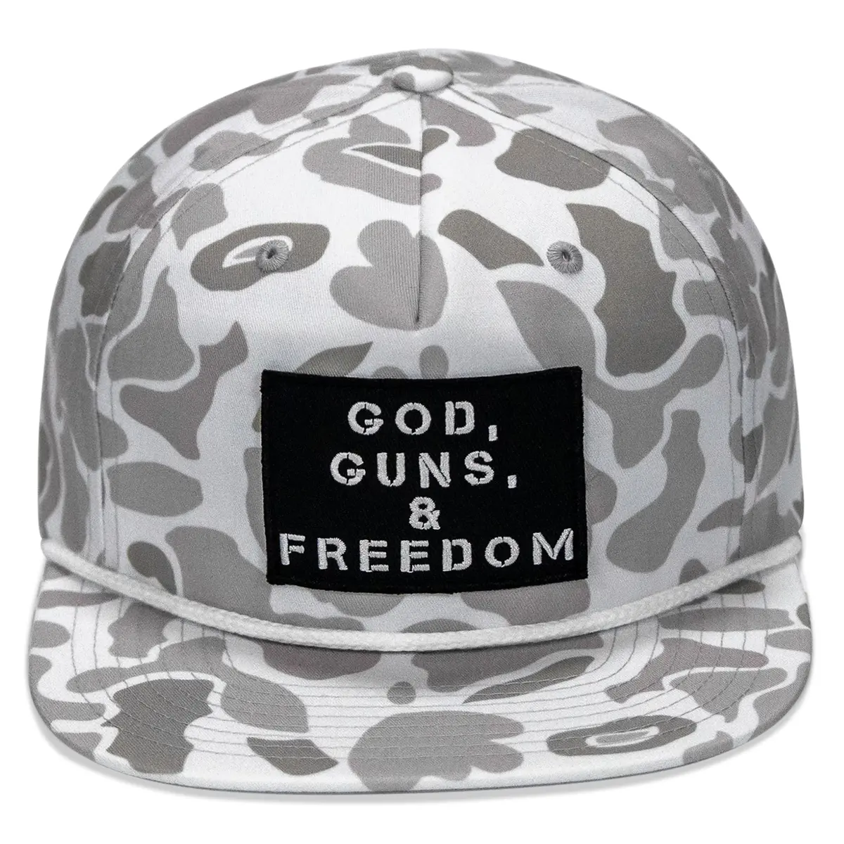 God, Guns, & Freedom Patch Flatbill Hat 1