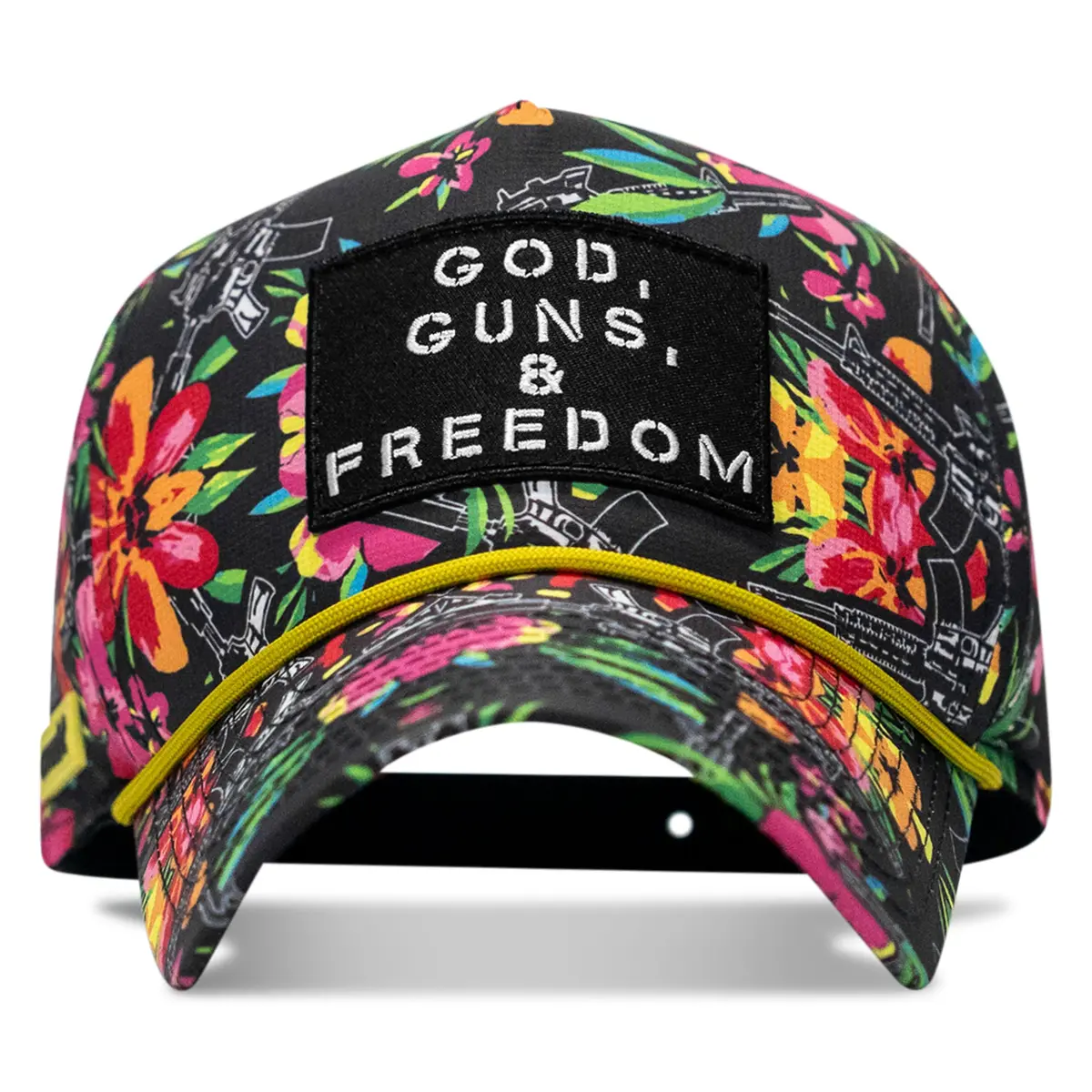 God, Guns, And Freedom Patch Weekender Snapback Hat 1