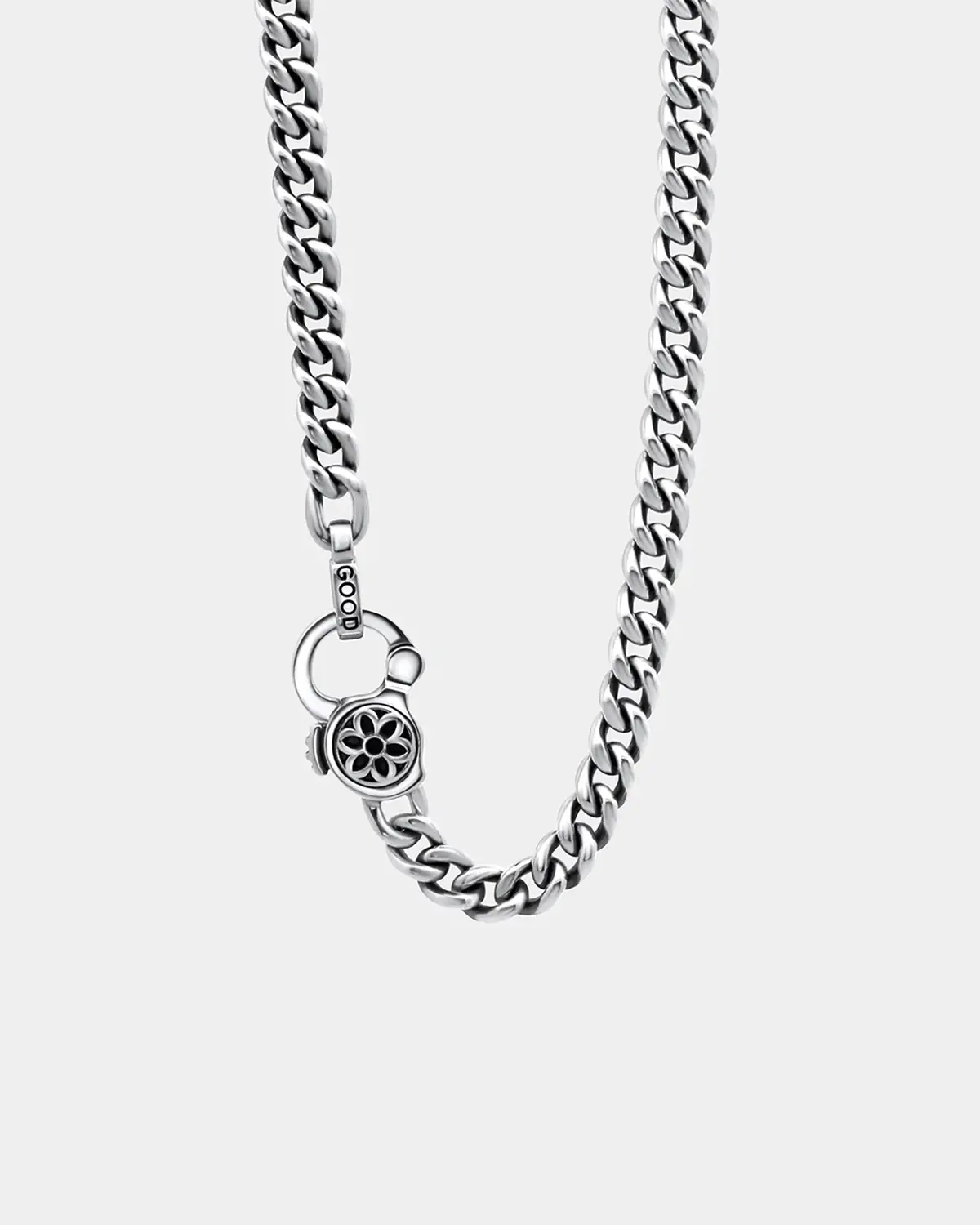Good Art Hlywd Curb Chain Necklace Link Size Aa At 30" - Sterling Silver 1