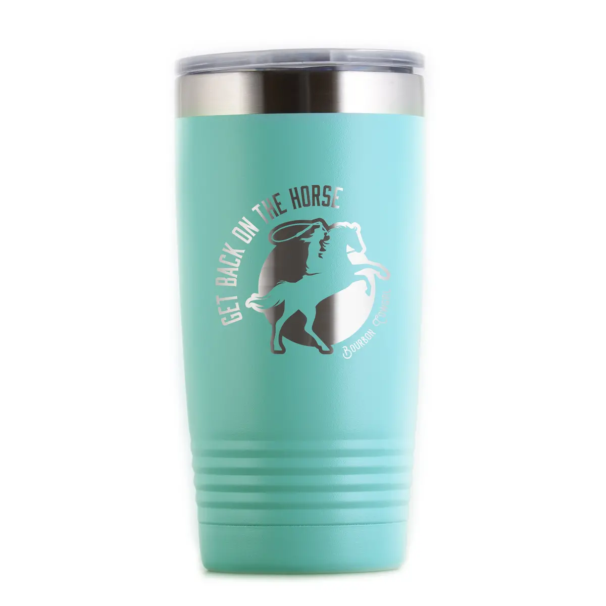 Get Back On The Horse Travel Coffee Tumbler 2