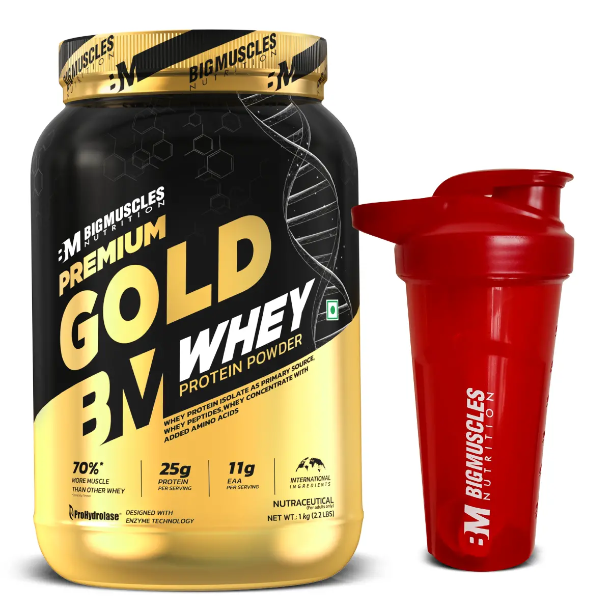 Premium Gold Whey + Shaker 1