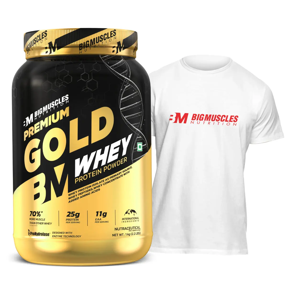 Premium Gold Whey + Tshirt 1
