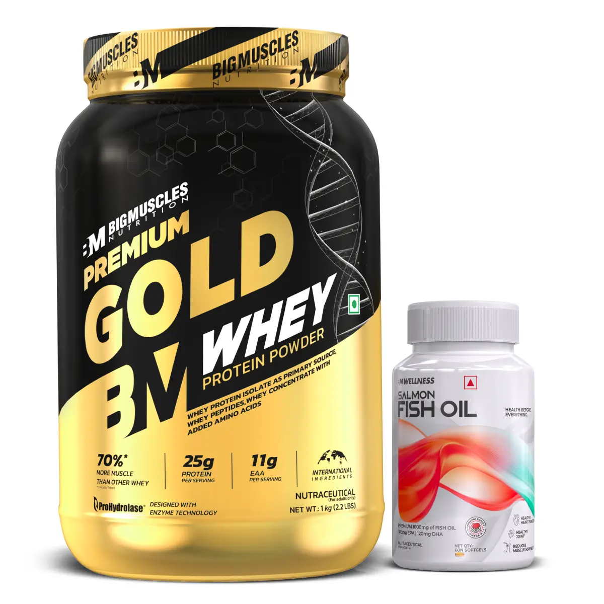 Premium Gold Whey + Fish Oil 1