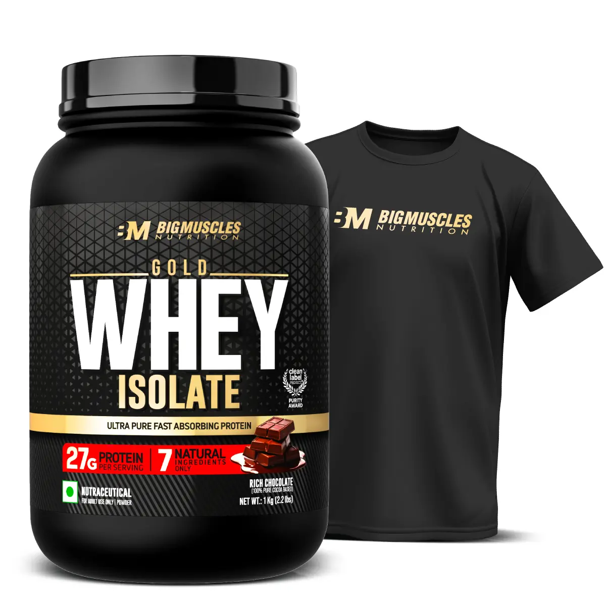 Gold Whey Isolate + Free Tee 1
