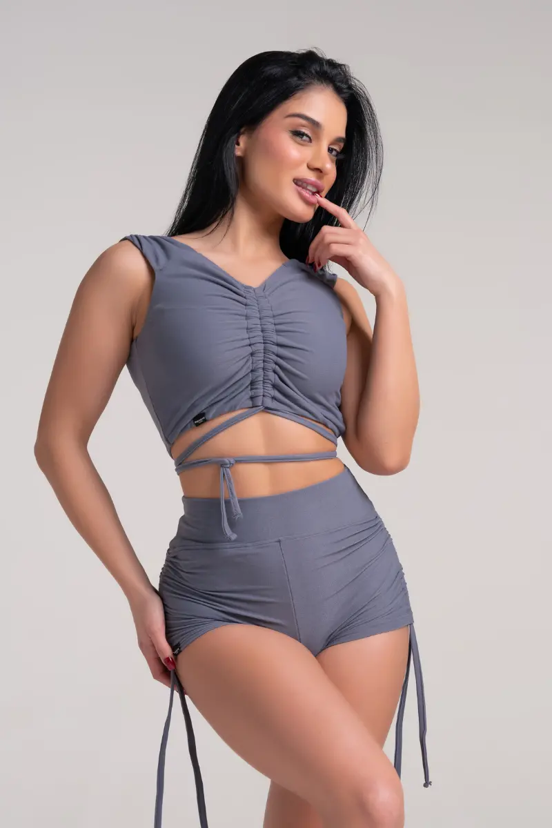 Paradise Chick Supreme Butter Soft Top - Grey 1