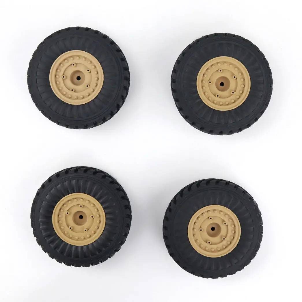 Trasped Spare Parts 6Ass-06 Military Truck Hg-P602 4Pcs/Set Wheel Assemble 1