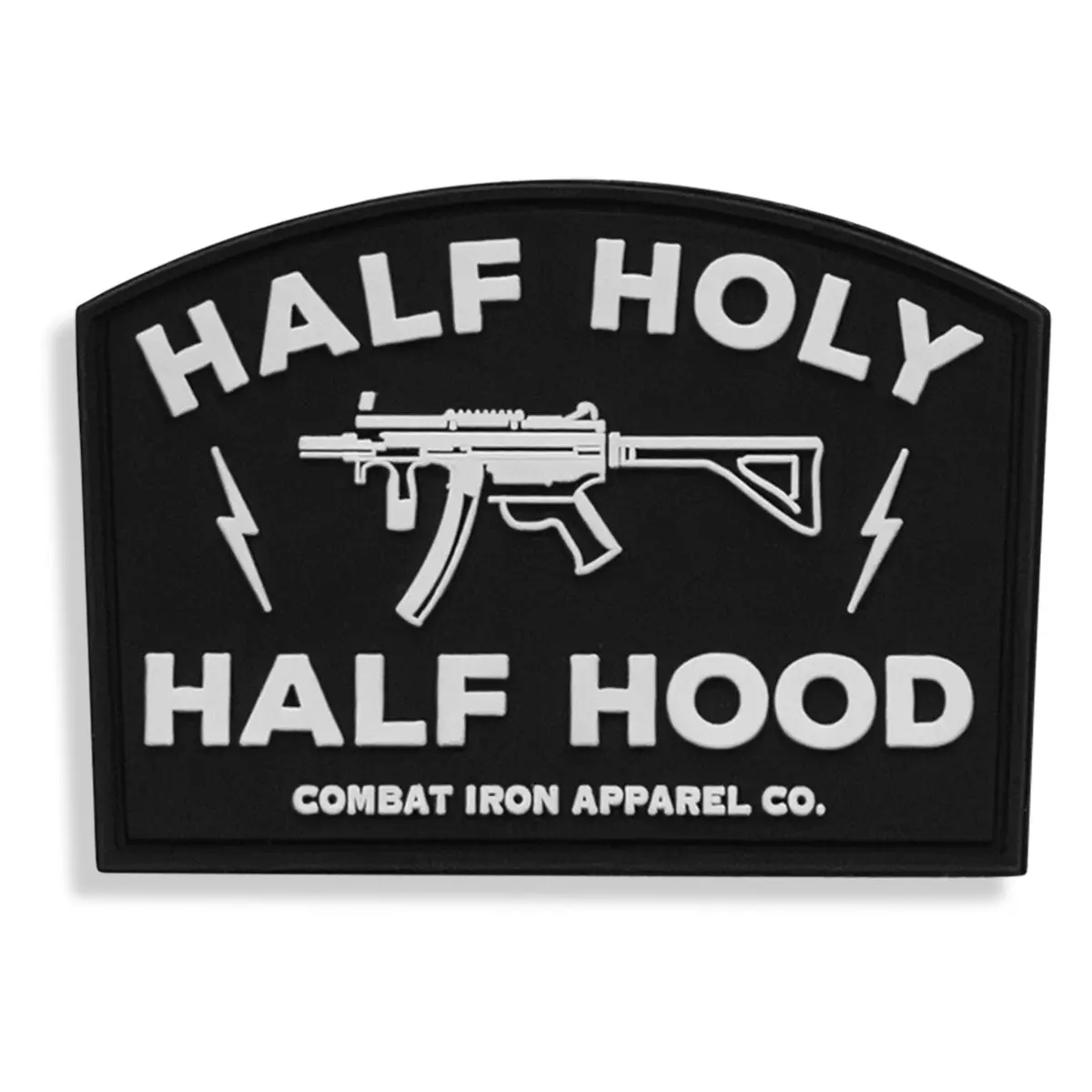 Half Holy Half Hood Pvc Patch 1