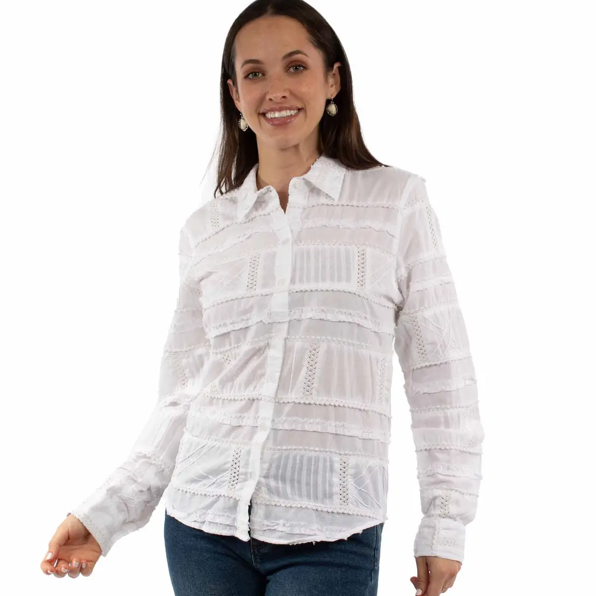 Patchwork Blouse By Scully Bourbon Cowgirl 1