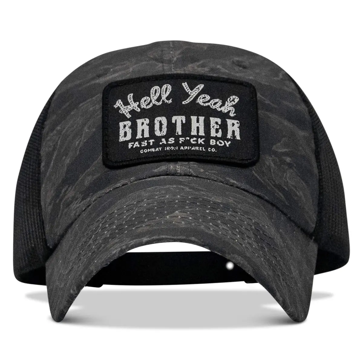Hell Yeah Brother Patch Tactical Ripstop Mesh Snapback Hat 2