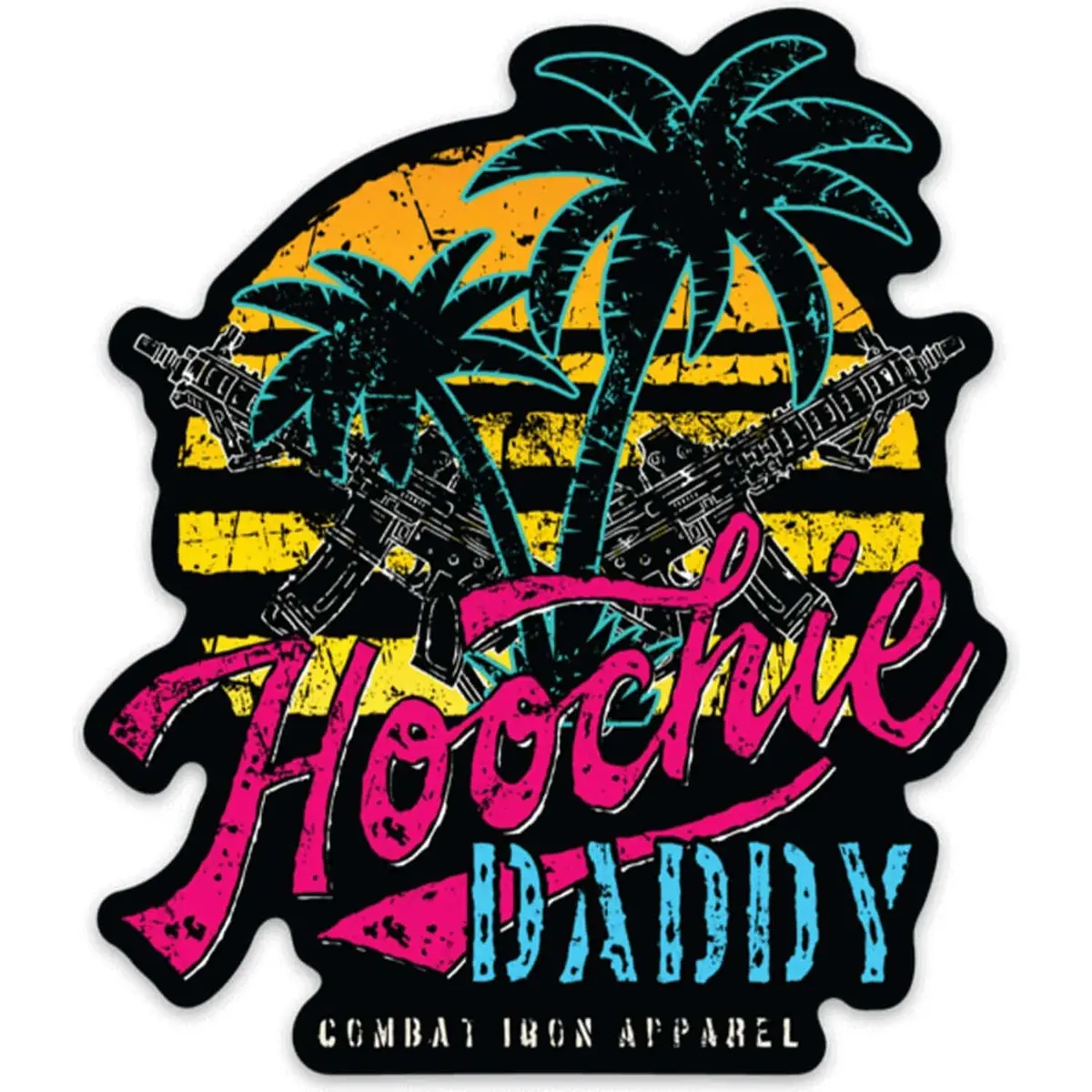 Hoochie Daddy Sunset Decal 1