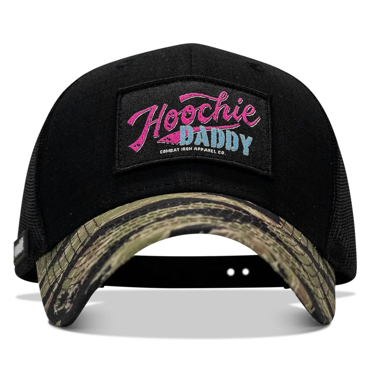 Hoochie Daddy Retro Script Patch Original Ripstop Snapback Hat 1