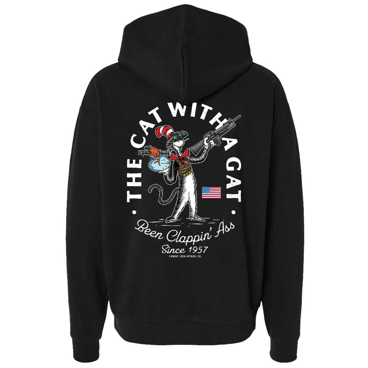 Cat With A Gat Men's Hoodie 1