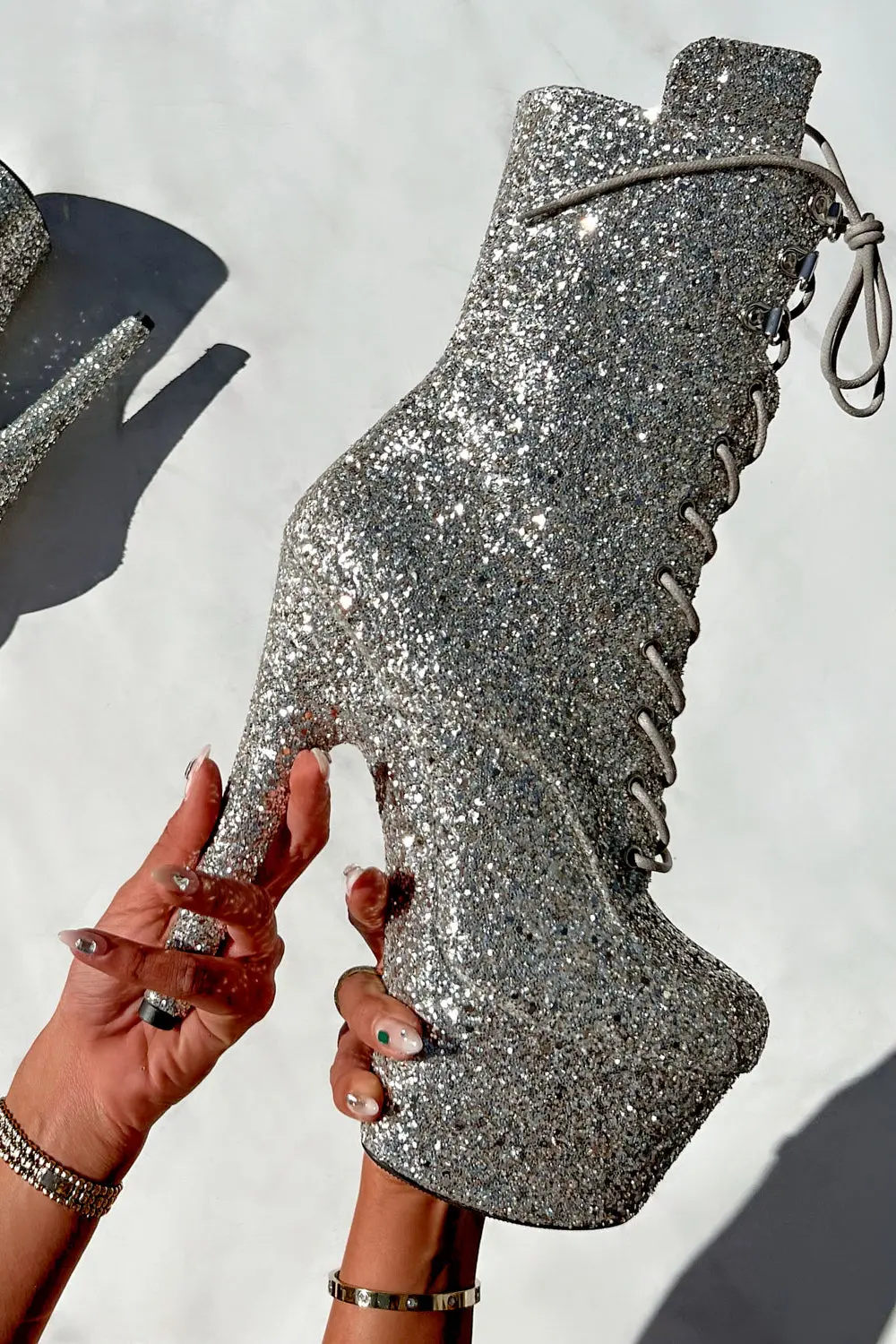 Hella Heels The Glitterati Xtra 7Inch Boots -  Monroe 2