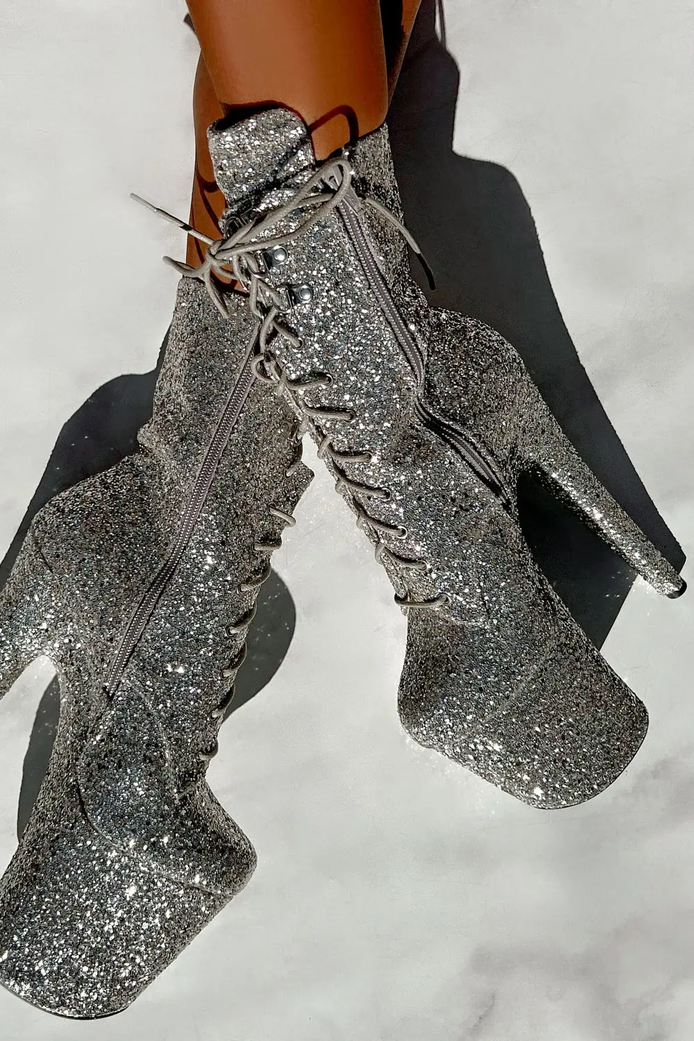 Hella Heels The Glitterati Xtra 8Inch Boots -  Monroe 4