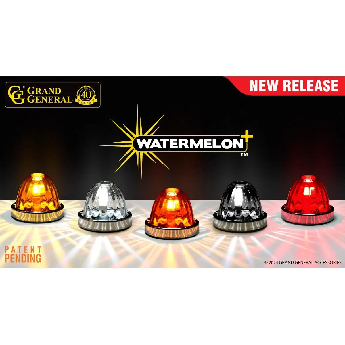 3.5"  Watermelon Plus Glass Lens Customizable Kit (Choose Color & Bulb Base ) 1