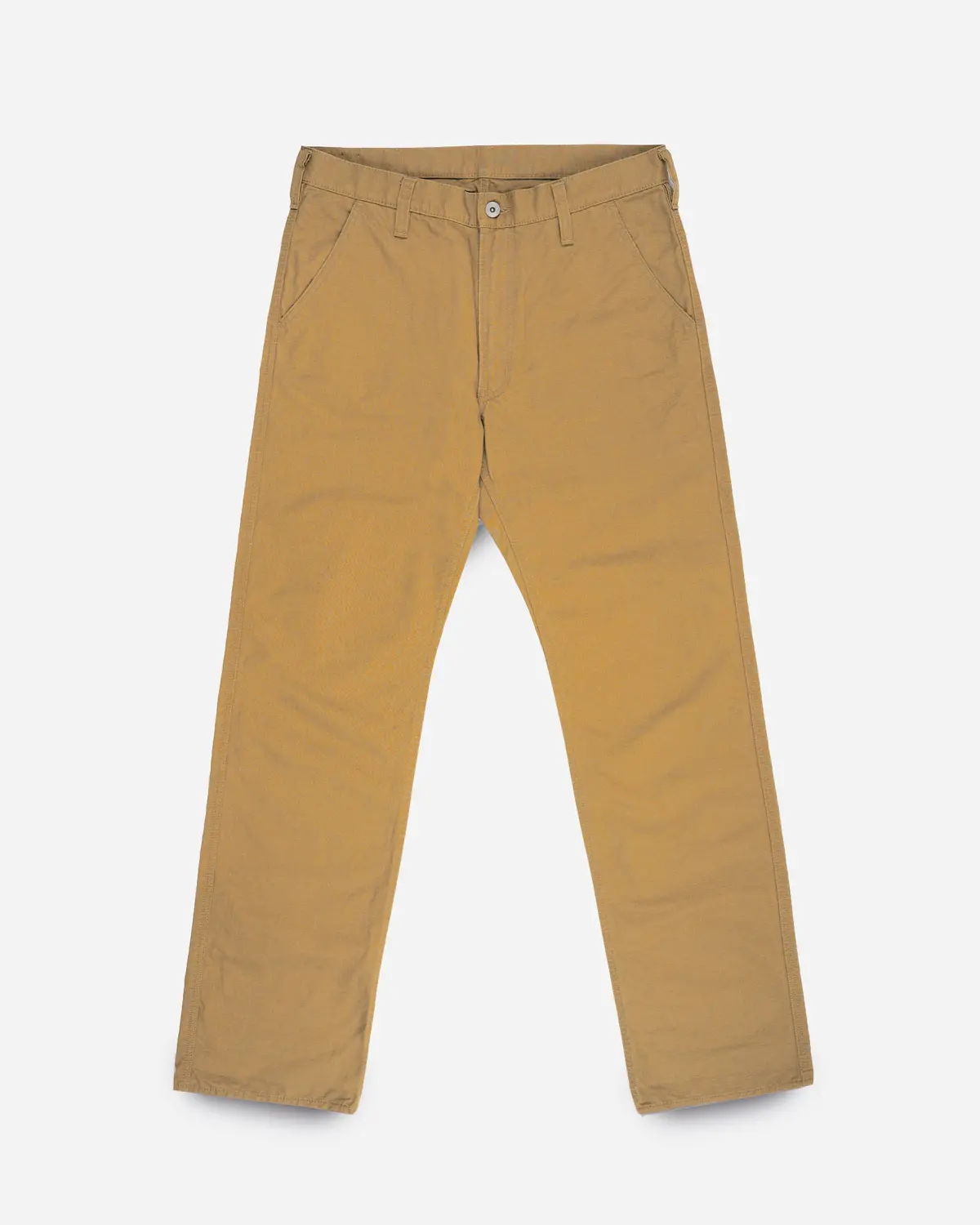 10Oz Herringbone Wide Work Pants - Brown 1