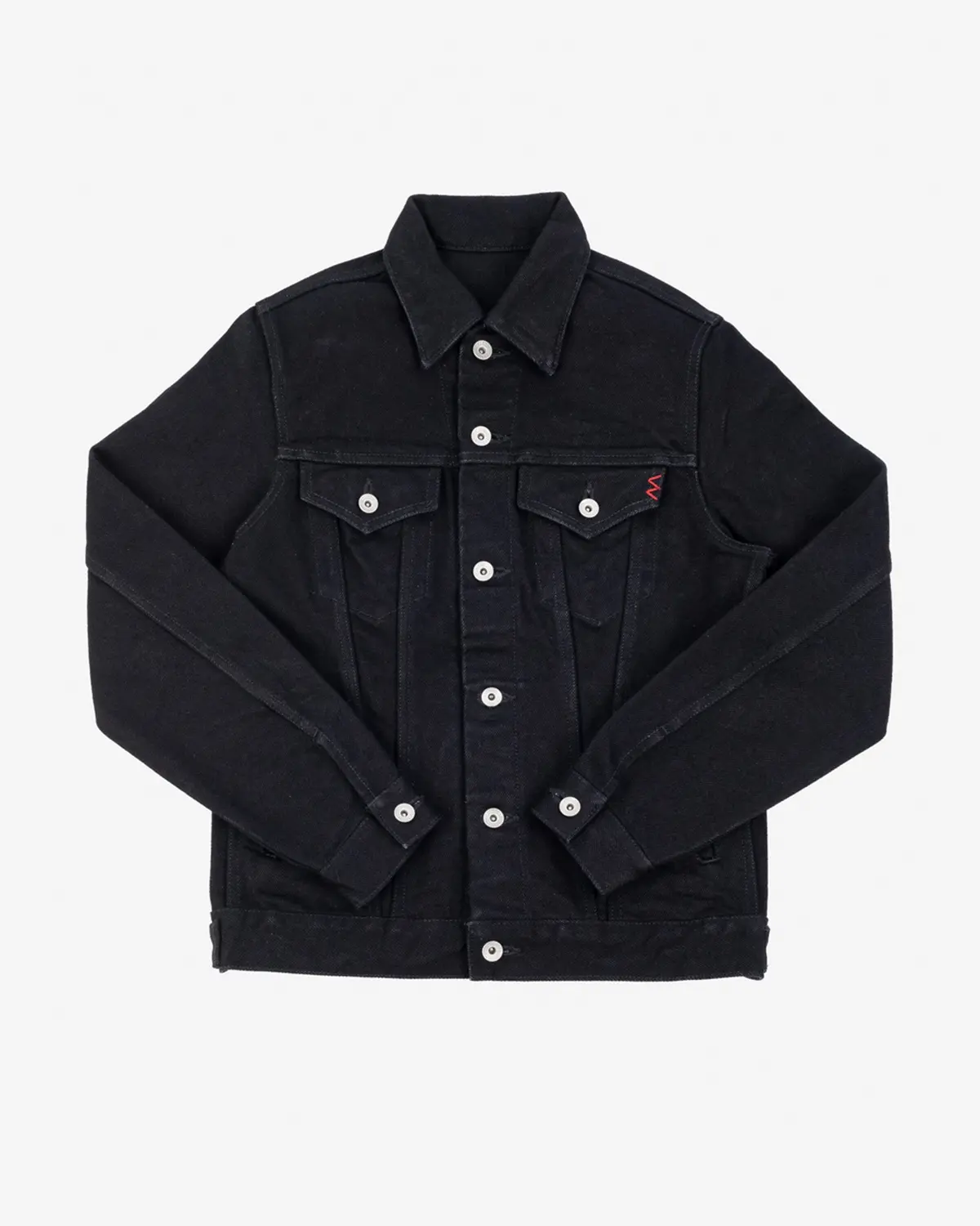 21Oz Selvedge Denim Modified Type Iii Jacket - Superblack (Fades To Grey) 1