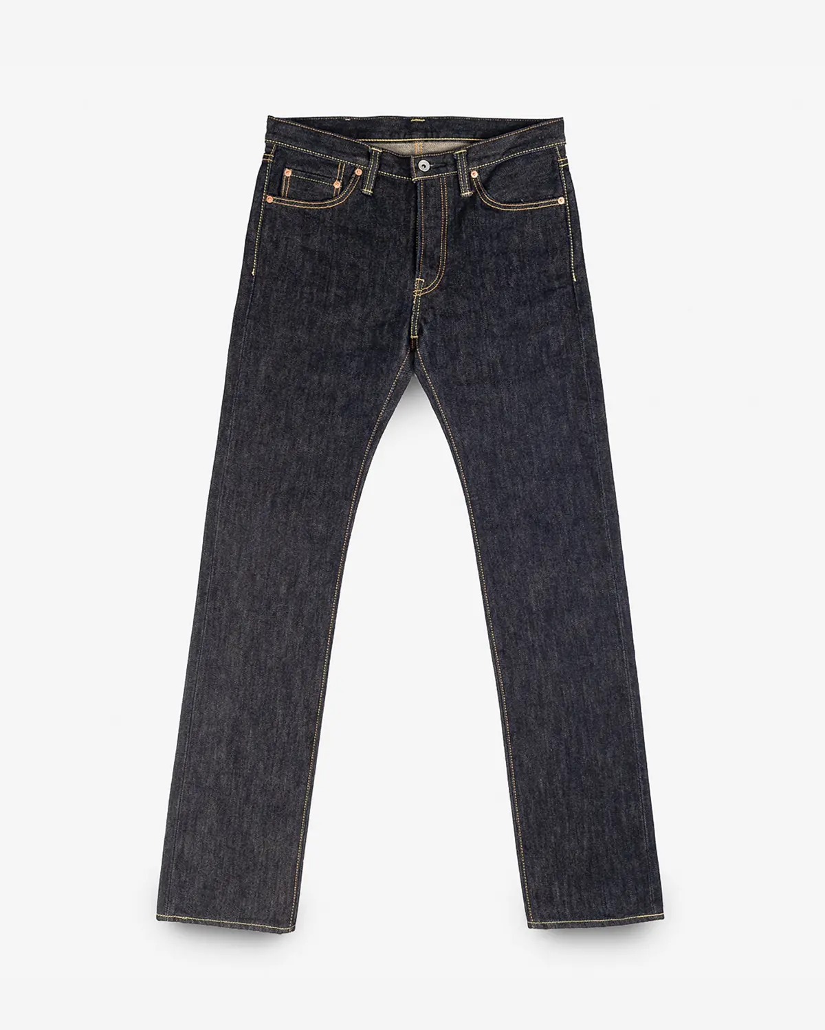 21Oz Selvedge Denim Slim Straight Cut Jeans - Indigo 1