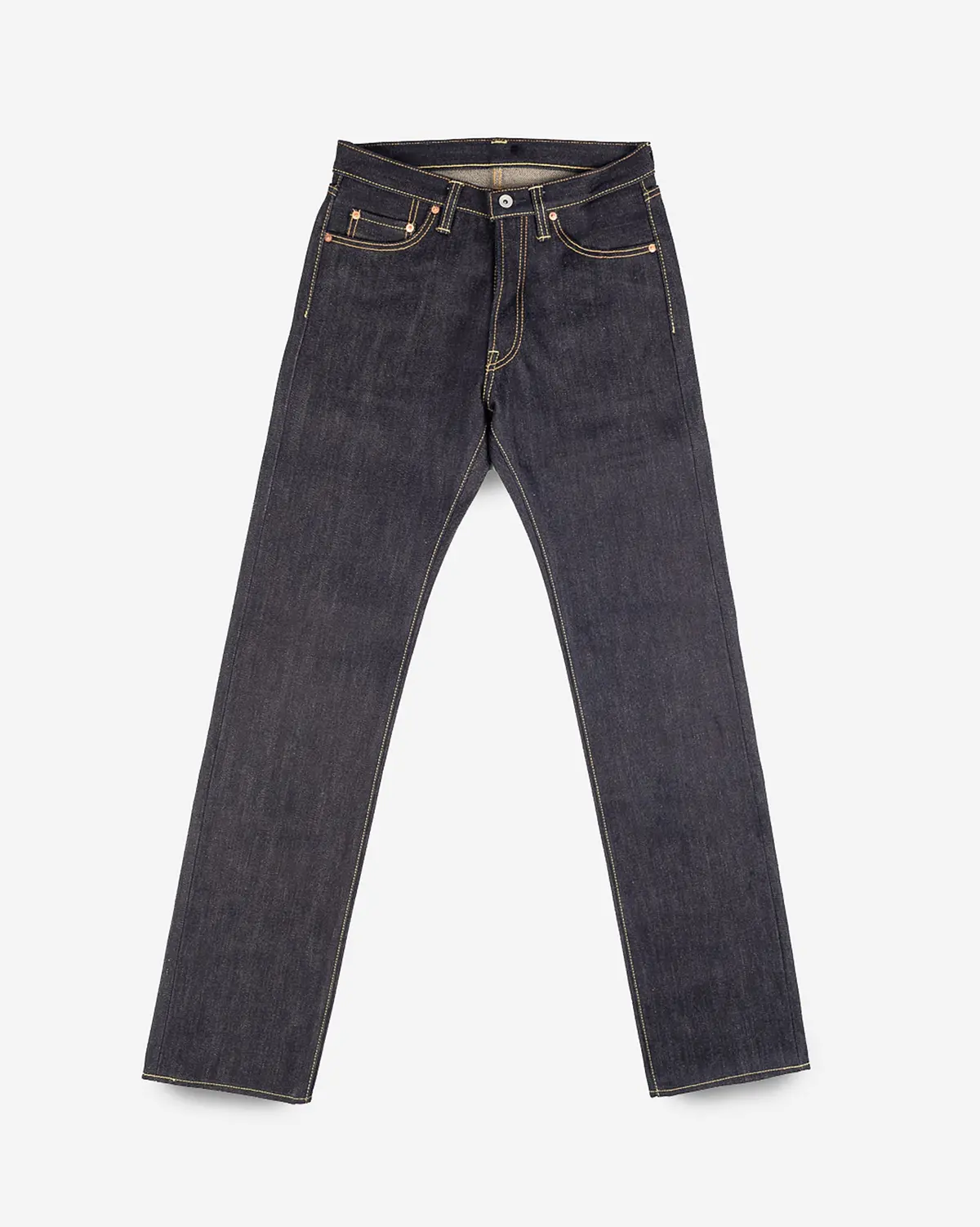 25Oz Selvedge Denim Straight Cut Jeans - Indigo 1