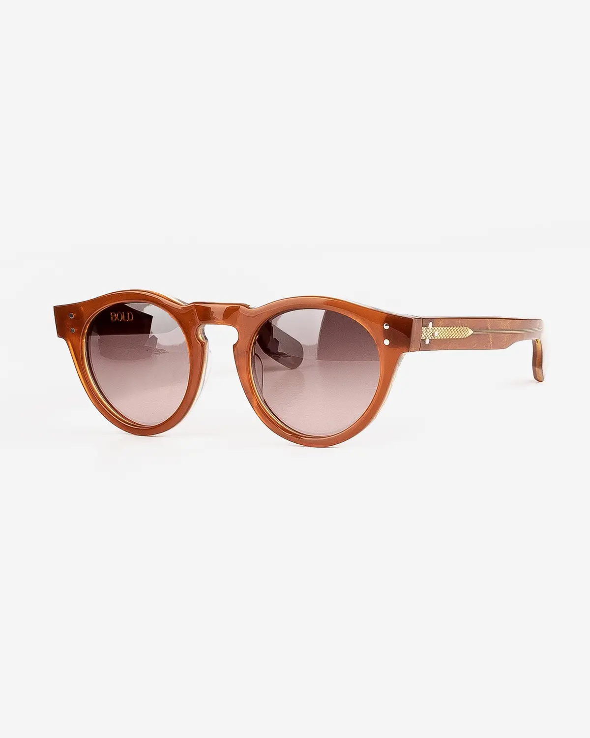 Bold London Eyewear Brushfield - Light Brown Metallic Gold 1