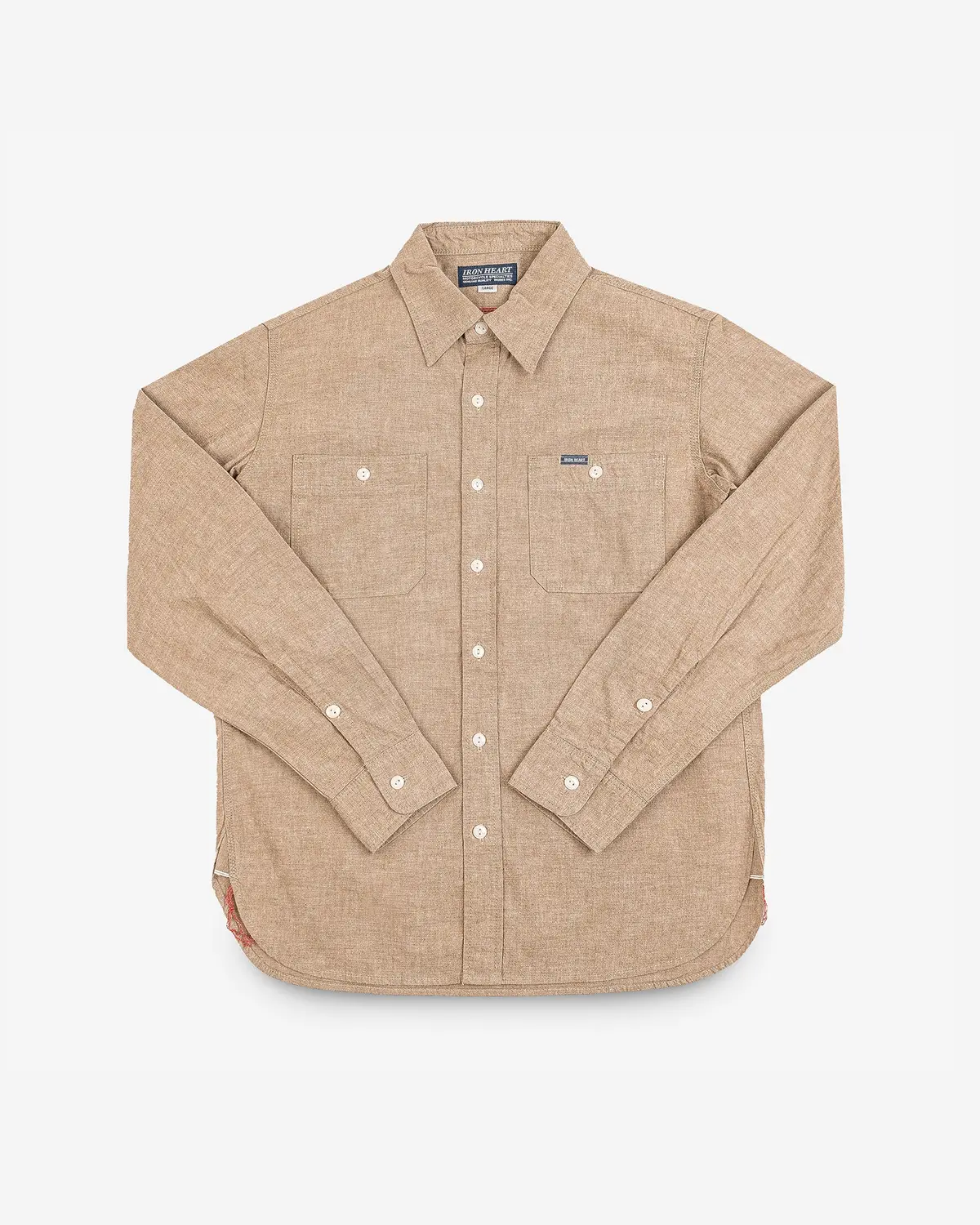10Oz Selvedge Chambray Work Shirt - Khaki 1