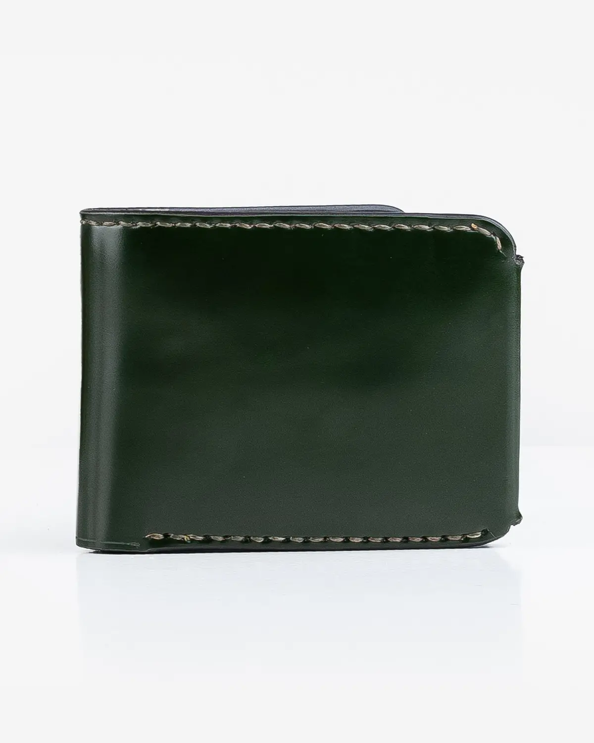 Small Shell Cordovan Wallet - Green 1