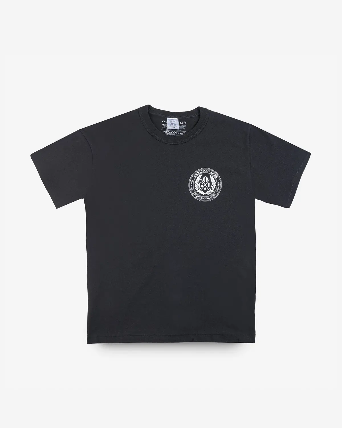 Ogl 6.2Oz Ringspun T-Shirt - Silkscreen Printed 'Ogl Logo' - Charcoal 1