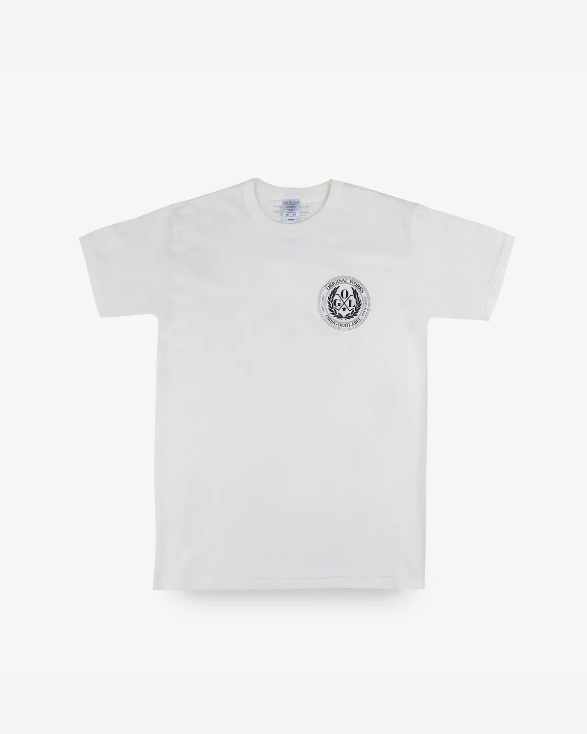 Ogl 6.2Oz Ringspun T-Shirt - Silkscreen Printed 'Fly Me To The Moon' - Cream 1