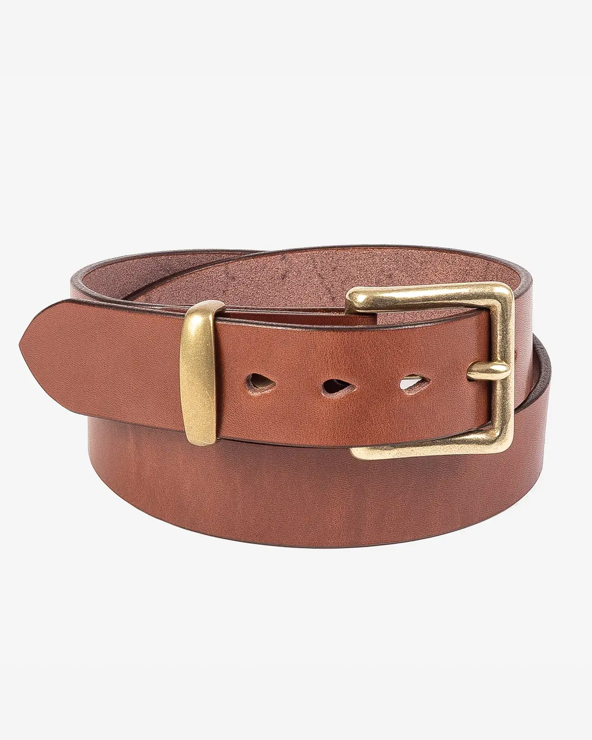 Heavy Duty "Tochigi" Leather Belt - Brown 1