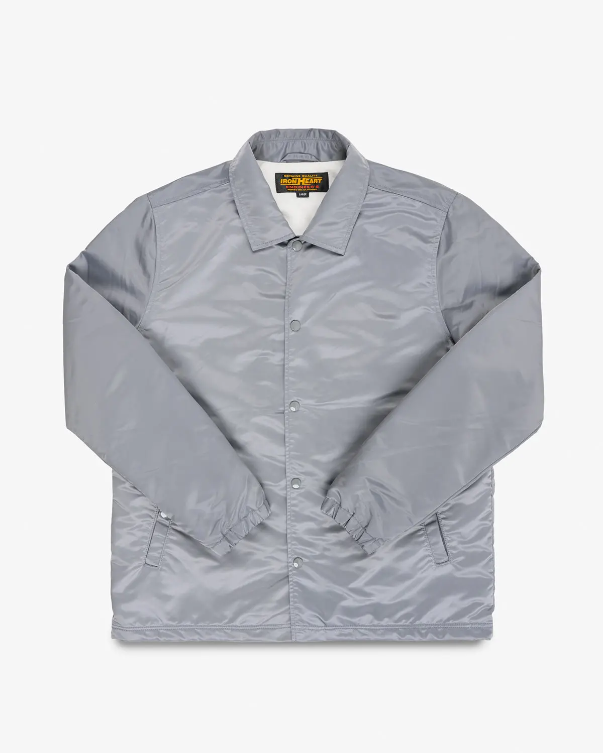 4.8Oz Nylon Coach Jacket - Grey - No Patch 1