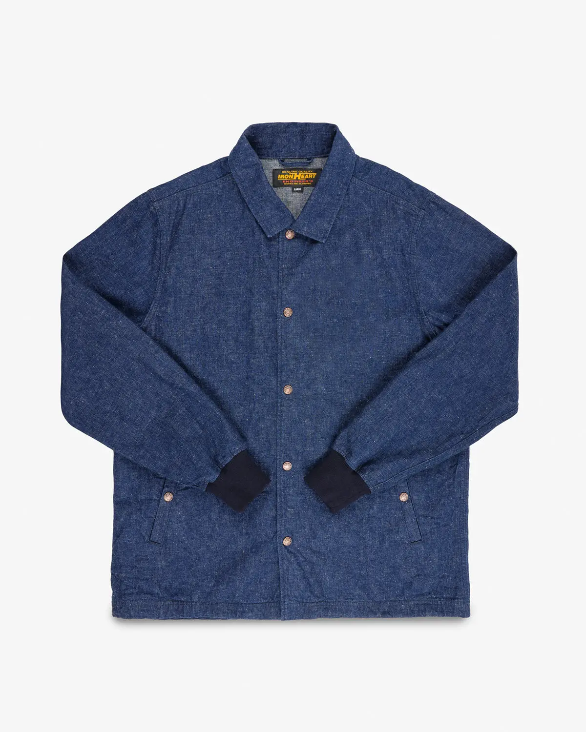 10Oz Neppy Selvedge Denim Coach Jacket - Indigo - No Patch 1
