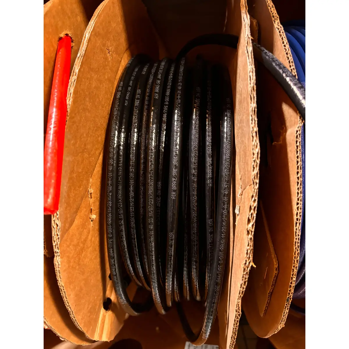 225-7044 Sae J844 Tubing | 1/2" Od, Black, Corrugated Reel (Sold By Foot) 1
