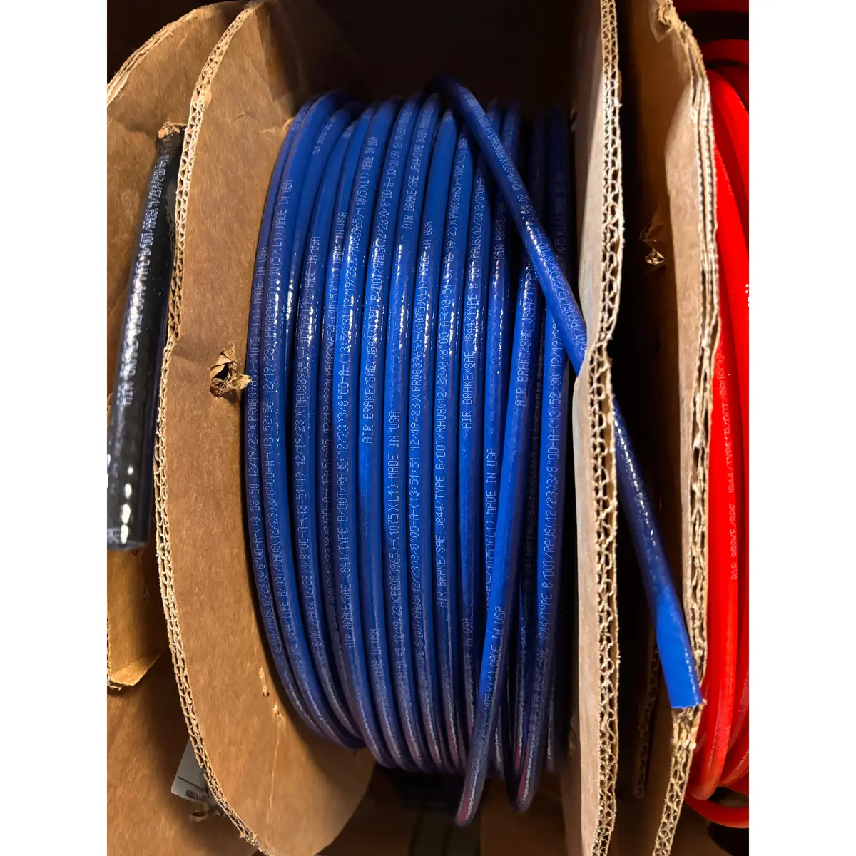 225-6035 Sae J844 Tubing | 3/8" Od, Blue, Corrugated Reel (Sold By Foot) 1
