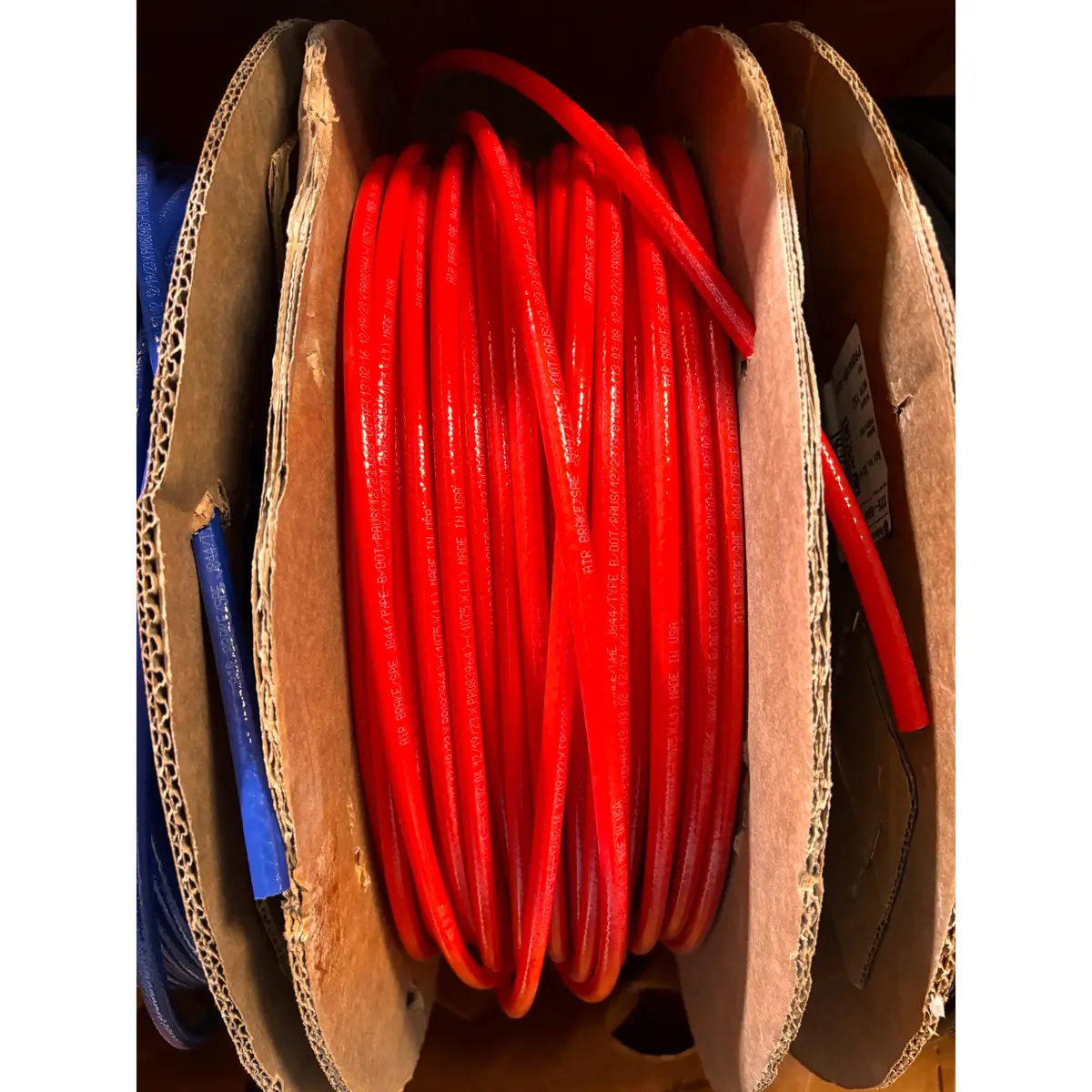 225-6015 Sae J844 Tubing | 3/8" Od, Red, Corrugated Reel (Sold By Foot) 1