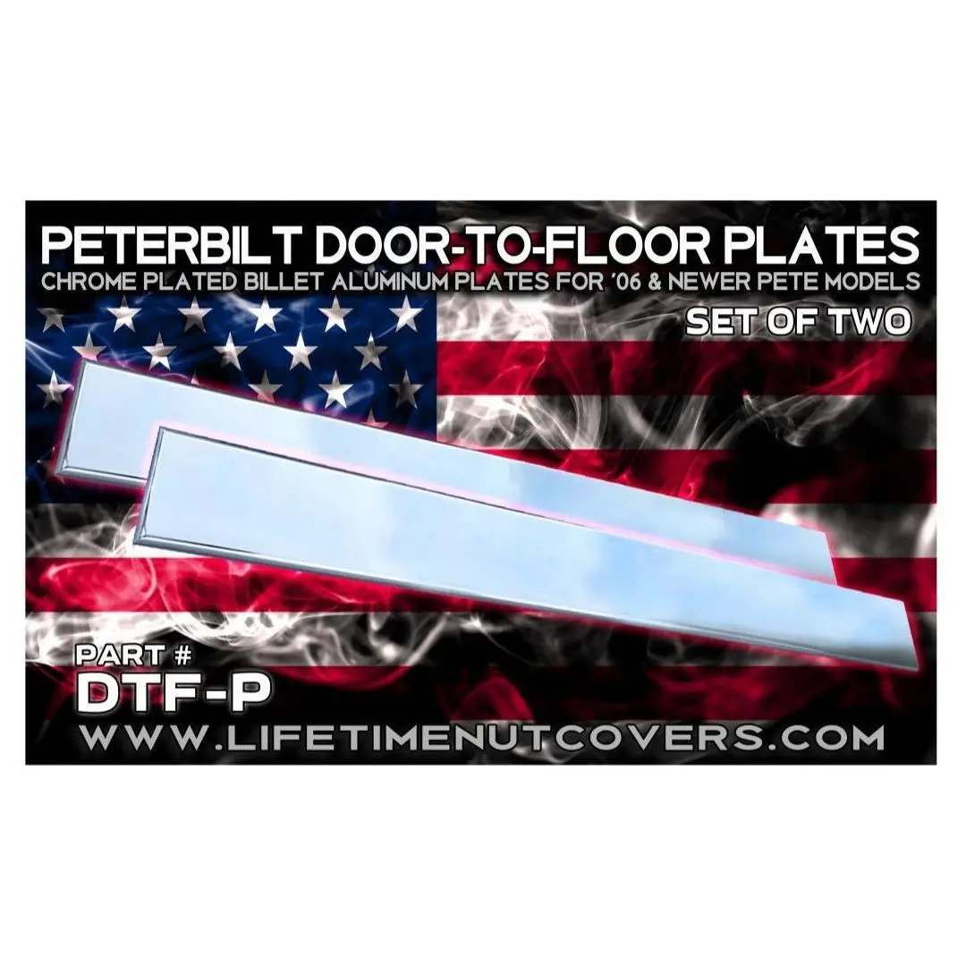 #Dtf-P  Lifetime Chrome Plated Billett Aluminum Door To Floor Plain (No Engraving) (Sold In Pairs) 1