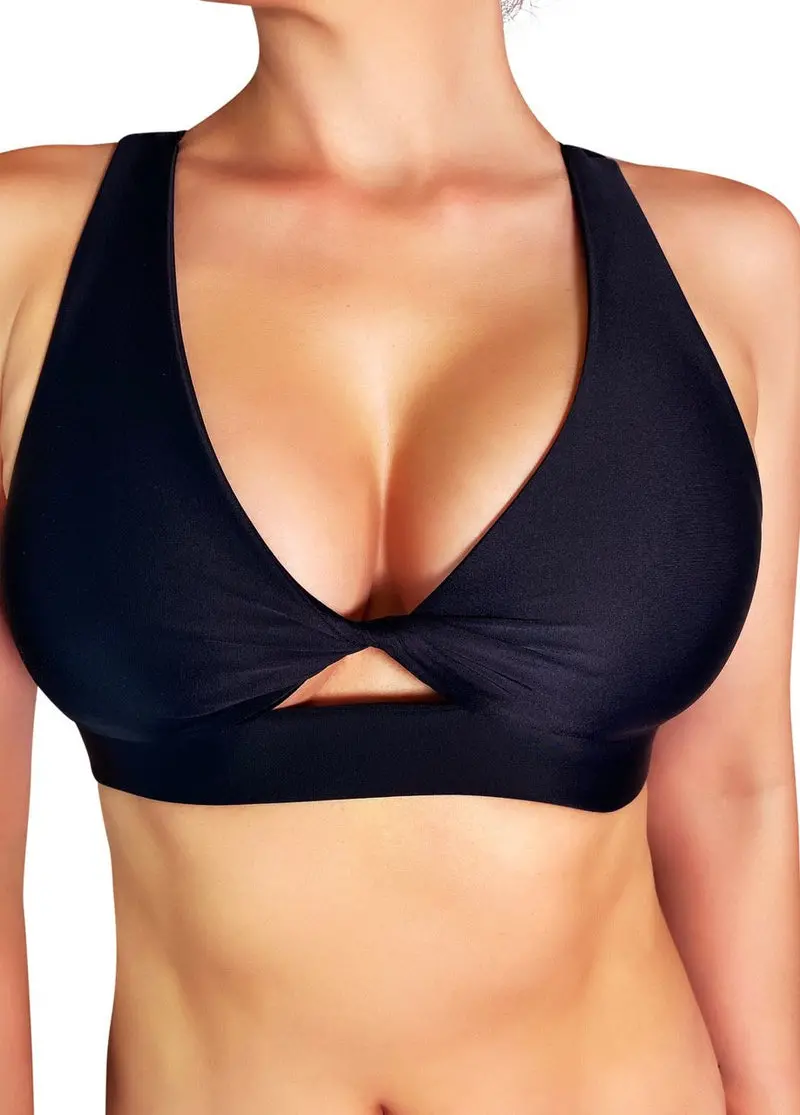 Cleo The Hurricane Twist Sports Bra - Black 1