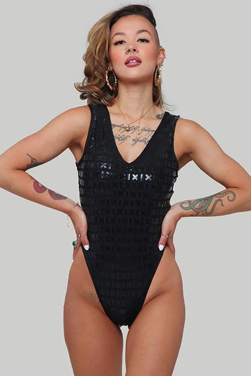 Cxix Gecko Grip Bodysuit - Black 1